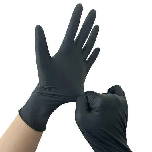 Black Nitrile Gloves Gloveman PF 4ml